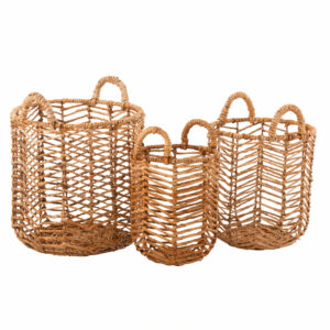 Panier Feuilles de bananier naturel L