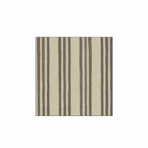 Pack 20 Serviettes Lignes Papier Taupe/Marron