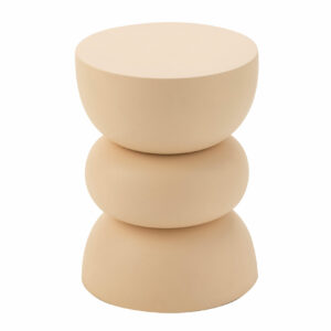 Bout de canapé en fer beige