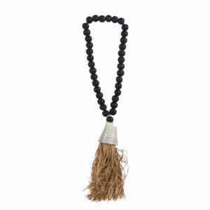 Collier de perles noir