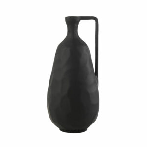Vase aluminium noir L