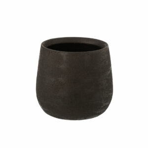 Cachepot irregulier rugueux, noir, M