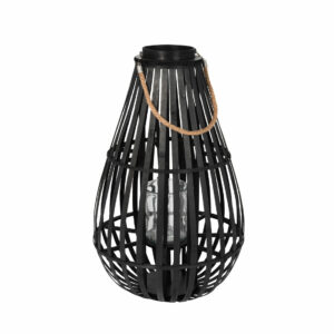 Lanterne bambou noir M