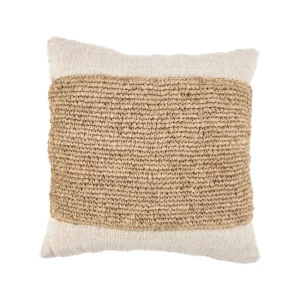 Housse de coussin Raffia Stamp - Naturel