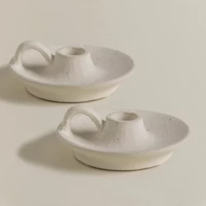 Chandeliers en céramique Beige (Set de 2)