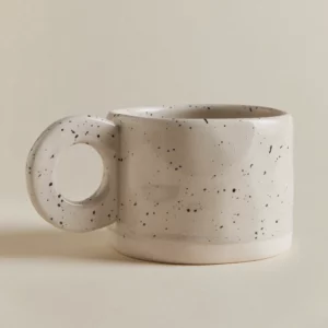 Tasse à café 28 cl en grès, blanc gardenia