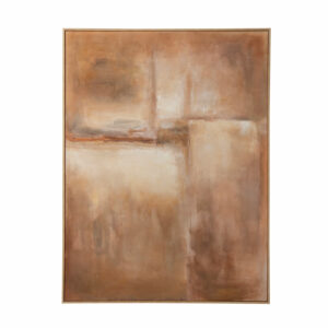 Tableau abstrait brun